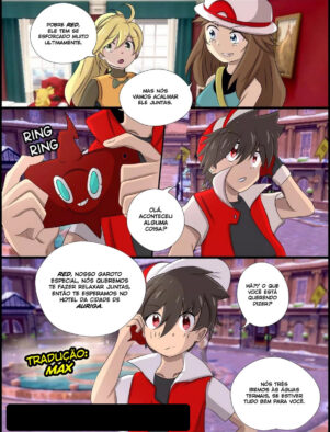 Pokémon XXX: Red e as Piranhas Safadas” em hentai HQ