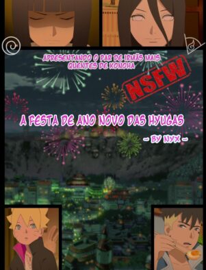 Festa de Ano Novo das Hyugas: Hanabi solteira e sedenta por uma pica em Boruto Hentai HQ Brasileiro