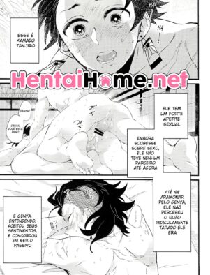 Demon Slayer Hentai: Tanjiro e Sua Vida Sexual – Tanjiro Desesperado por Uma Buceta em Hentai HQ Brasileiro