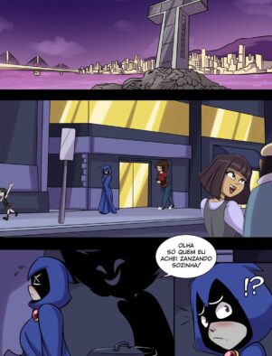 Safada Ravena x Jinx em Trepada Quente – Jovens Titãs Hentai HQ Brasileiro