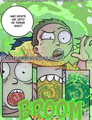Morty e o Trisal com a Piranha da Irmã em um Universo Hentai – em HQ