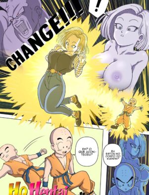 Ginyu Fodendo Bulma, Android 18 e Caulifla em Troca de Corpos – Hentai HQ