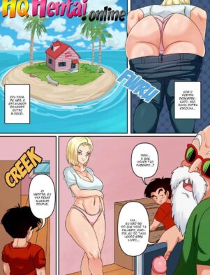 Dragon Ball: Gohan Destroça a Buceta da Android 18 em HQ Brasileiro
