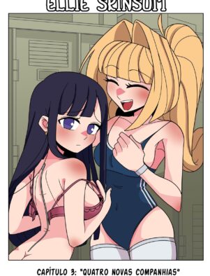 Bullying e Sedução: Ellie Mostrando a Buceta para o Valentão em Hentai HQ Brasileiro