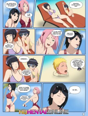Mãe Hinata ensina Himawari a satisfazer seus desejos em hentai HQ brasileiro