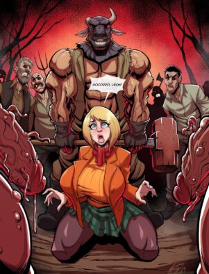Ashley em apuros – Resident Evil: Loirinha piranha é fodida pelos Ganados em HQ Brasileiro Hentai