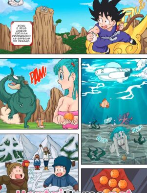 Dragon Ball: Festinha com Piranhas de Coelhinha do Mestre Kame em HQ Brasileiro