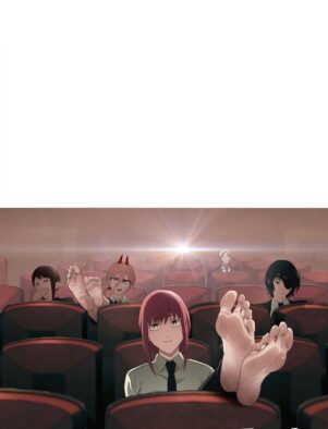 Chainsaw Man Hentai: Fetiche Por Pés – Denji Cheirando e Lambendo os Pés de Duas Piranhas em Hentai HQ Brasileiro