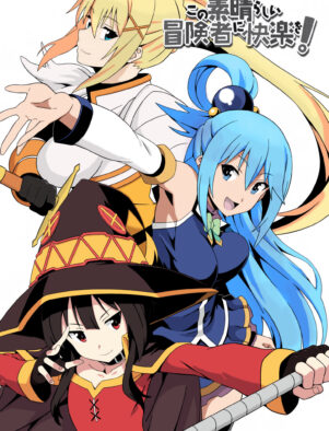 Kazuma e suas Piranhas Gostosas em Konosuba HQ Brasileiro