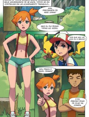 Ash descobre sua piroca com a Equipe Rocket em hentai HQ Brasileiro