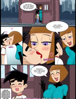Danny não consegue parar de foder sua mãe piranha em hentai HQ brasileiro