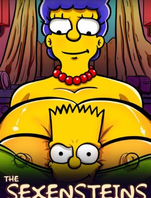 Tesão na Família Simpson: Marge peituda e faminta por pau vai em busca de prazer no cu em Hentai