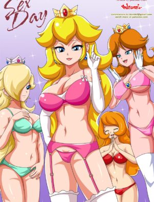 Dia do Sexo na Terra do Cogumelo: Princesa Peach e sua Turma Metendo Gostoso em Hentai HQ