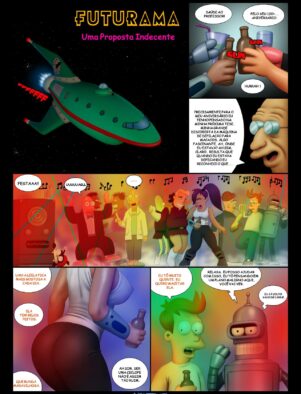 Bender arma plano fode-cu: Uma proposta ousada para Fray comer a buceta da piranha Leela em Hentai HQ Brasileiro