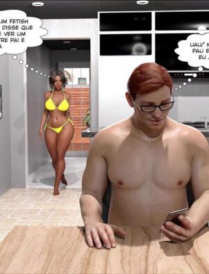 Piranha seduz o pai enquanto a mãe fode com negão em família incestuosa – Hentai HQ Brasileiro