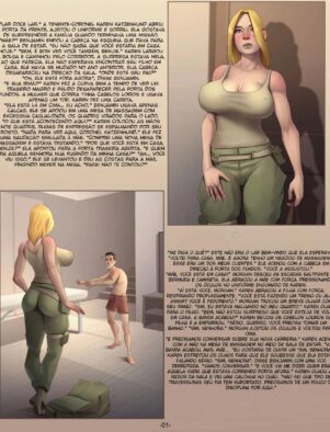 Mamãe Militar Dando Atenção Especial ao Filho Crescido – HQ de Incesto Brasileiro