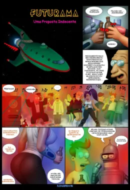 Bender arma plano fode-cu: Uma proposta ousada para Fray comer a buceta da piranha Leela em Hentai HQ Brasileiro