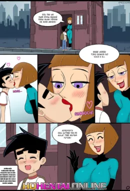 Danny não consegue parar de foder sua mãe piranha em hentai HQ brasileiro