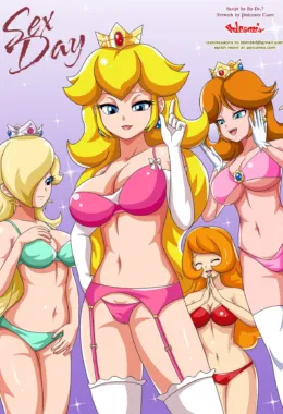 Dia do Sexo na Terra do Cogumelo: Princesa Peach e sua Turma Metendo Gostoso em Hentai HQ