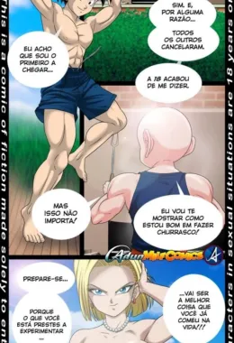 Gohan metendo a piroca na buceta da Android 18 na festa do Kuririn – Dragon Ball Hentai HQ