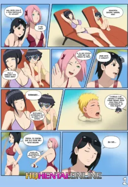 Mãe Hinata ensina Himawari a satisfazer seus desejos em hentai HQ brasileiro