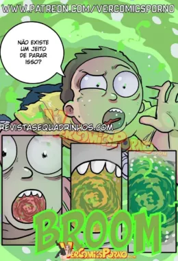 Morty e o Trisal com a Piranha da Irmã em um Universo Hentai – em HQ