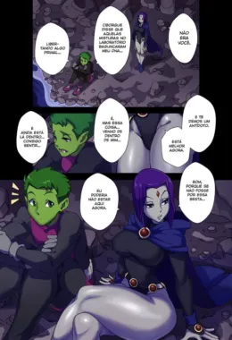 Mutano Enraba Ravena em Teen Titans Hentai HQ Brasileiro