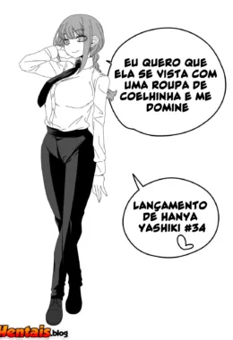 Peituda Safada Querendo Rola: Makima Coelhinha em Hentai HQ Brasileiro