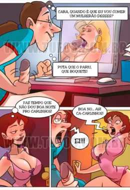 Piranha Pega flagra Carlinhos na punheta em história de hentai HQ Brasileiro