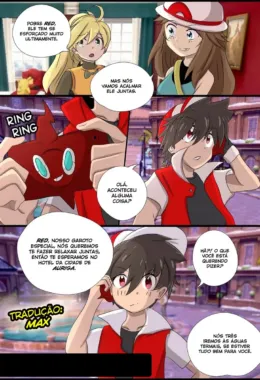 Pokémon XXX: Red e as Piranhas Safadas” em hentai HQ