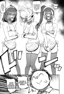 Professor Pirocudo e suas Alunas Piranhas: Disciplina na Escola em Manga HQ