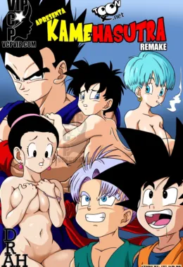Trunks não resistiu e comeu a buceta da mãe do Goten em HQ Brasileiro!